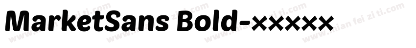 MarketSans Bold字体转换
